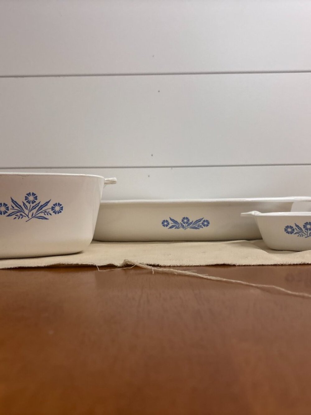 VTG Corning Ware Cornflower Blue Casserole Dish Roaster & Grab-It Lot - Picture 2 of 12